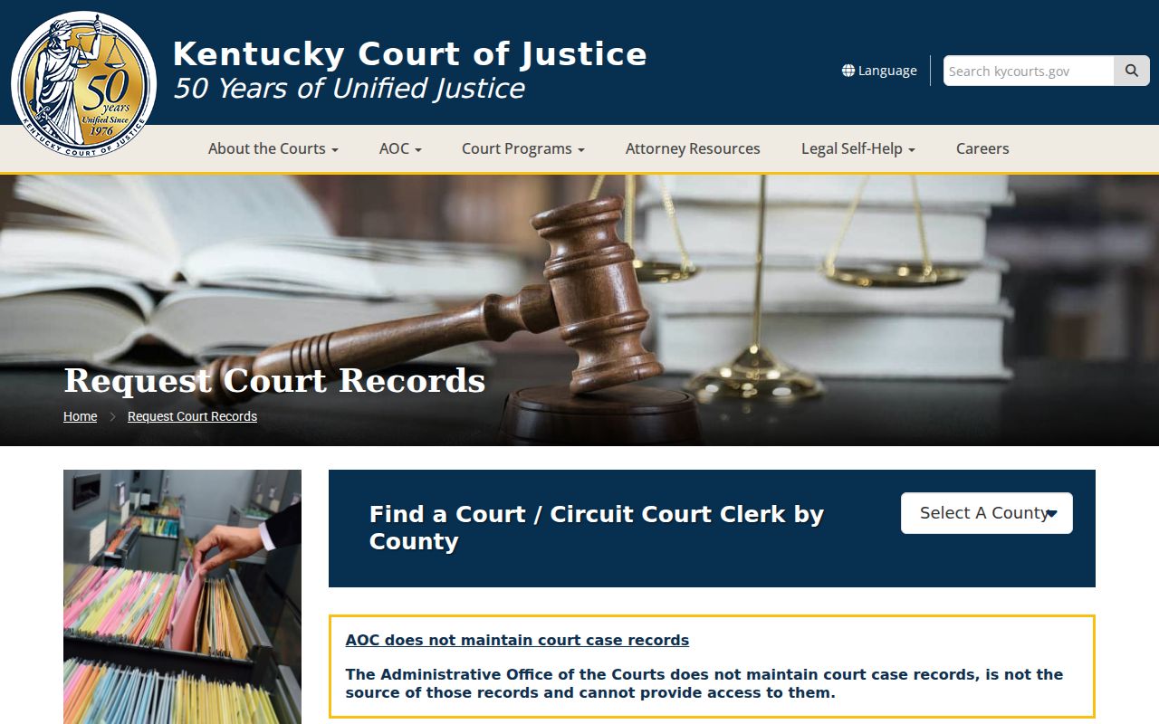 Official Logan County criminal court records request instructions